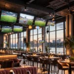 EA Sports Bar Köln - Sport, Genuss und Rheinblick vereint