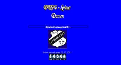 FTSV Lorbeer Rothenburgsort Webseite