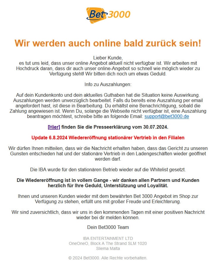 Rechtliche Schritte und aktuelle Lage
