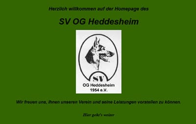 SV OG Heddesheim Webseite